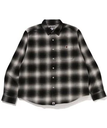 A BATHING APE ONE POINT OMBRE CHECK RELAXED FIT LS SHIRT ア ベイシング エイプ トップス シャツ・ブラウス ホワイト【送料無料】