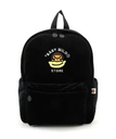 A BATHING APE BABY MILO VELVET MEDIUM BACKPACK ア ベイシング エイプ バッグ リュック・バックパック ブラック【送料無料】