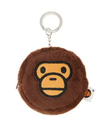 A BATHING APE BABY MILO PLUSH DOLL AIRPODS PRO HOLDER KEYCHAIN ア ベイシング エイプ ファッション雑貨 チャーム・キーチェーン ブラウン【送料無料】