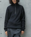 monkey time BEAUTY&YOUTH UNITED ARROWS バルキー アゼ ハーフジップ ニット ビューティー＆ユース　ユナイテッドアローズ トップス ニット ブラック グレー ブルー【送料無料】