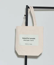 INDIVI 【beautiful people】big name tote インディヴィ バッグ トートバッグ ホワイト グレー ブラック【送料無料】