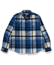 A BATHING APE BAPE CHECK RELAXED FIT SHIRT ア ベイシング エイプ トップス シャツ・ブラウス ブルー オレンジ【送料無料】