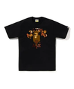 A BATHING APE BAPE CHECK COLLEGE MILO TEE ア ベイシング エイプ トップス カットソー・Tシャツ ブラック ホワイト【送料無料】