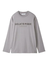 gelato pique 【HOMME】レーヨンインレーメッセージロゴロンT ジェラートピケ トップス カットソー・Tシャツ グレー ネイビー【送料無料】