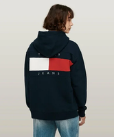 【SALE／30%OFF】TOMMY JEANS リラックスブロッキングジップアップパーカー トミーヒルフィガー トップス スウェット・トレーナー【送料無料】