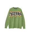 HYSTERIC GLAMOUR MAIDEN LOGOジャカード セーター ヒステリックグラマー トップス ニット グリーン ブラウン ブラック【送料無料】