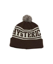 HYSTERIC GLAMOUR HYSTERIC LOGO ボンキャップ ヒステリックグラマー 帽子 ニット帽・ビーニー ブラウン グリーン ブラック【送料無料】