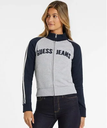 GUESS JEANS GUESS JEANS スウェット(W)Zip Reg Stripes Sweat ゲス トップス スウェット・トレーナー グレー レッド【送料無料】