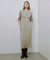 【SALE／50%OFF】allureville トロストレッチウエストタックワンピース アルアバイル ワンピース・ドレス ワンピース ベージュ グレー【送料無料】