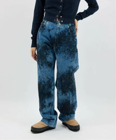 JOINT WORKS NOMA t.d. / ノーマティーディー. Hand Dyed Denim Work Pants ジョイントワークス パンツ ジーンズ・デニムパンツ ブルー【送料無料】