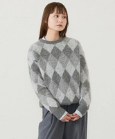 【SALE／40%OFF】MACKINTOSH PHILOSOPHY GREY LABEL アーガイルシャギープルオーバー マッキントッシュ フィロソフィー トップス ニット グレー ブラウン【送料無料】