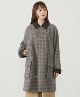 【SALE／30%OFF】MACKINTOSH PHILOSOPHY 【アニチューブ掲載】GREY LABEL 【SOMERFORD(サマーフォード)】 HEAT TWEED マッキントッシュ フィロソフィー ジャケット・アウター ステンカラーコート ブラウン グレー【送料無料】