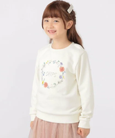 SHIPS KIDS SHIPS KIDS:100~130cm / ミュージック フラワー スウェット シップス トップス スウェット・トレーナー ホワイト ネイビー【送料無料】