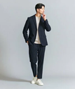 BEAUTY&YOUTH UNITED ARROWS 【WEB限定 WARDROBE SMART】DELEGANT サキソニー セットアップ/ジャケット&イージーパンツ ビューティー＆ユース　ユナイテッドアローズ スーツ・フォーマル セットアップスーツ ネイビー ブラック グレー カーキ【送料無料】