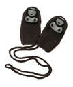 A BATHING APE BABY MILO WOOL MIX KNIT MITTENS ア ベイシング エイプ ファッション雑貨 手袋 ブラック ブラウン【送料無料】