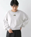 【SALE／60%OFF】LEPSIM ピーチ起毛刺繍プルオーバー レプシィム トップス カットソー・Tシャツ グレー グリーン ネイビー