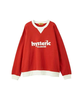 HYSTERIC GLAMOUR CHERRY LOGO オーバーサイズスウェット ヒステリックグラマー トップス スウェット・トレーナー レッド グリーン グレー【送料無料】