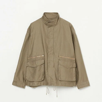 【SALE／20%OFF】HELIOPOLE MILITARY SHORT BLOUSON エリオポール ジャケット・アウター ブルゾン・ジャンパー カーキ グリーン【送料無料】