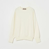 HELIOPOLE CREW NECK KNIT エリオポール トップス ニット ホワイト グレー【送料無料】