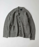 【SALE／30%OFF】NUMBER (N)INE ALPACA KNIT BIG CARDIGAN ナンバーナイン トップス カーディガン グレー レッド【送料無料】