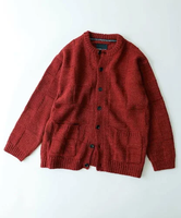 【SALE／30%OFF】NUMBER (N)INE WOOL MIX PLAID CREWNECK KNIT CARDIGAN ナンバーナイン トップス カーディガン レッド ホワイト【送料無料】