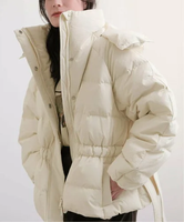 Oriens JOURNAL STANDARD 【GANNI / ガニー】 Tech Seersucker Oversized Puffer J F9690/F9496 オリエンス ジャーナルスタンダード ジャケット・アウター ダウンジャケット・ダウンベスト ホワイト ブラック【送料無料】