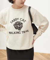 JOURNAL STANDARD L'ESSAGE 《追加予約2》【MIXTA/ミクスタ】TABBY CAT WALKKING TRAIL CN SWEAT:スウェット ジャーナルスタンダード レサージュ トップス スウェット・トレーナー ブラウン ネイビー【送料無料】