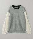 BEAUTY&YOUTH UNITED ARROWS アルパカミックス クレイジーパターン クルーネック ニット ビューティー＆ユース　ユナイテッドアローズ トップス ニット グレー ブラウン【送料無料】