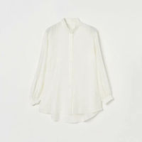 HELIOPOLE FRILL STAND COLLAR BLOUSE エリオポール トップス シャツ・ブラウス ホワイト ネイビー【送料無料】