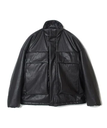 N.HOOLYWOOD COMPILE STAND COLLAR BLOUSON エヌ．ハリウッド ジャケット・アウター ブルゾン・ジャンパー ブラック グレー【送料無料】