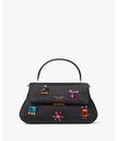 kate spade new york グレース エンベリッシュド サテン スモール トップ ハンドル バッグ ケイトスペードニューヨーク バッグ ハンドバッグ ブラック【送料無料】