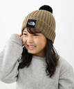 ROPE' PICNIC KIDS 【KIDS】【THE NORTH FACE/ザ・ノース・フェイス】Pom Pom Cappucho ロペピクニック 帽子 ニット帽・ビーニー ブラウン パープル【送料無料】