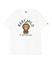 A BATHING APE BANANA ON BABY MILO TEE ア ベイシング エイプ トップス カットソー・Tシャツ ホワイト【送料無料】