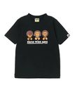 A BATHING APE THREE WISE MILO TEE ア ベイシング エイプ トップス カットソー・Tシャツ ブラック ホワイト【送料無料】