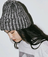 【SALE／20%OFF】DOUX ARCHIVES 【Santelli Francesca】Knit Beanie ドゥアルシーヴ 帽子 その他の帽子 ブラック グレー【送料無料】