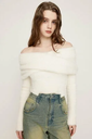 SLY OFF SHOULDER 2P トップス スライ トップス ニット ホワイト イエロー レッド グレー【送料無料】