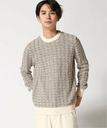 GUESS (M)CREW Neck Stitched Sweater ゲス トップス ニット ベージュ【送料無料】