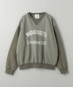 BEAUTY&YOUTH UNITED ARROWS 【別注】＜HEAR MY NAME＞ロゴスウェットプルオーバー ビューティー＆ユース　ユナイテッドアローズ トップス スウェット・トレーナー グレー ベージュ レッド【送料無料】