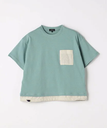 【SALE／40%OFF】UNITED ARROWS green label relaxing TJ コンビポケット Tシャツ 100cm-130cm ユナイテッドアローズ アウトレット トップス カットソー・Tシャツ ブルー ホワイト ブラック