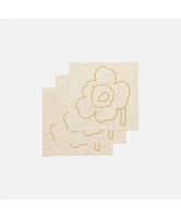 【SALE／20%OFF】Marimekko Piirto Unikko 60th サテンナプキン 3枚セット マリメッコ ファッション雑貨 その他のファッション雑貨 ホワイト【送料無料】