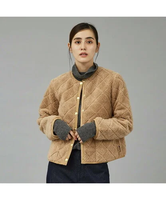 qualite 【TRADITIONAL WEATHERWEAR】キルティングボアブルゾン カリテ ジャケット・アウター ブルゾン・ジャンパー ベージュ ブラック【送料無料】