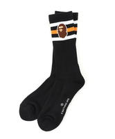 A BATHING APE APE HEAD SOCKS ア ベイシング エイプ 靴下・レッグウェア 靴下 ホワイト ブラック