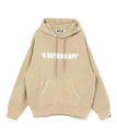 A BATHING APE GARMENT DYE BATHING APE LOGO RELAXED ア ベイシング エイプ トップス パーカー・フーディー ベージュ グレー【送料無料】