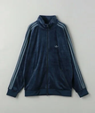 BEAUTY&YOUTH UNITED ARROWS ＜adidas Originals＞ ベロア トラックジャケット ビューティー＆ユース　ユナイテッドアローズ トップス スウェット・トレーナー ネイビー グレー【送料無料】