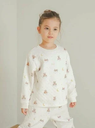 gelato pique 【販路限定商品】【KIDS】dreamy bear柄プルオーバー ジェラートピケ トップス カットソー・Tシャツ ホワイト ネイビー【送料無料】