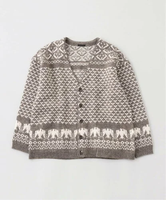 JOURNAL STANDARD relume FILL THE BILL / フィルザビル SHETLAND NORDIC CARDIGAN 306-242024 ジャーナル スタンダード レリューム トップス カーディガン ブラウン ブラック【送料無料】