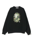 A BATHING APE ABC CAMO APE HEAD RELAXED FIT CREWNECK SWEATSHIRT ア ベイシング エイプ トップス スウェット・トレーナー ブラック ブルー グレー【送料無料】