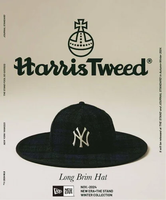 JOURNAL STANDARD NEW ERA / ニューエラ 別注 NY Long Brim Hat Harris Tweed ジャーナル スタンダード 帽子 ハット ネイビー【送料無料】