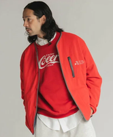 AMERICAN RAG CIE 【MEN , WOMEN】FLEECE CARDIGAN アメリカンラグシー ジャケット・アウター ノーカラージャケット レッド イエロー ブルー パープル ブラック【送料無料】