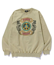 XLARGE OVERDYED CREST CREWNECK SWEATSHIRT 【XLARGE】 エクストララージ トップス スウェット・トレーナー ベージュ ブラック グリーン【送料無料】